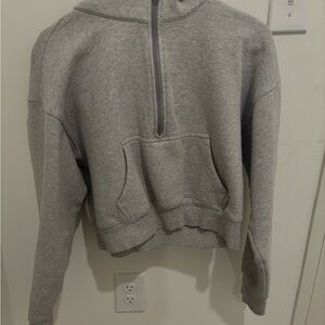 TNA Heather Gray Cowl Neck Sweater